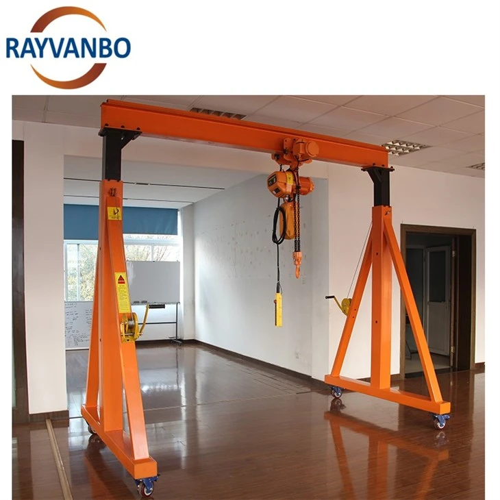 Rayvanbo Lightweight Design Adjustable Height 1-20 Ton Mini Electric Mobile Portable Gantry Crane best
